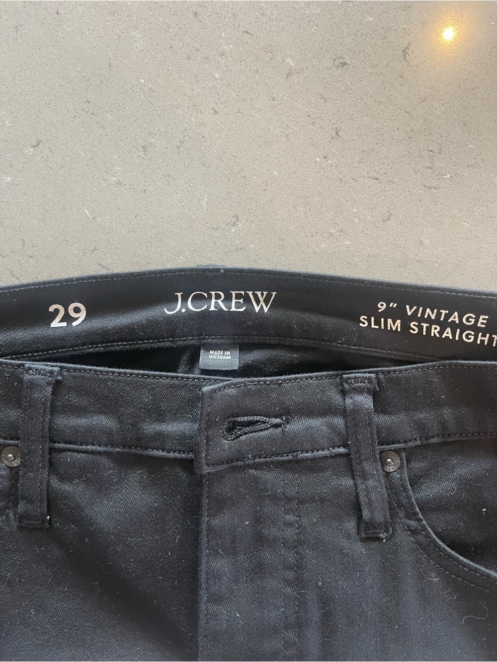 J. Crew Women’s Black Slim Straight Jeans
